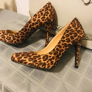 LC LAUREN CONRAD WOMEN SHOES  LEOPARD HIGH HEEL